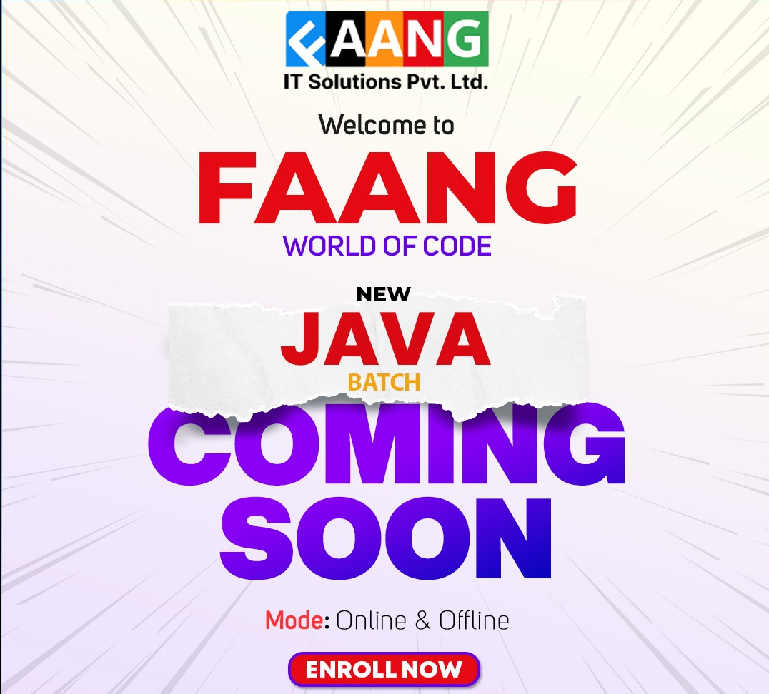 FAANG Tech Lab - New Java Batch Starting Soon
